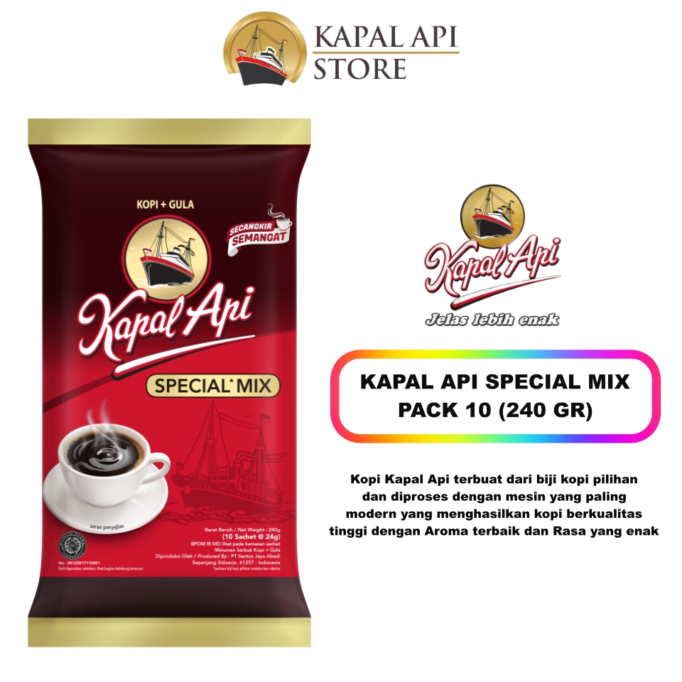 Kapal Api Special Mix Kopi Pack Sachet Gram Kapal Api