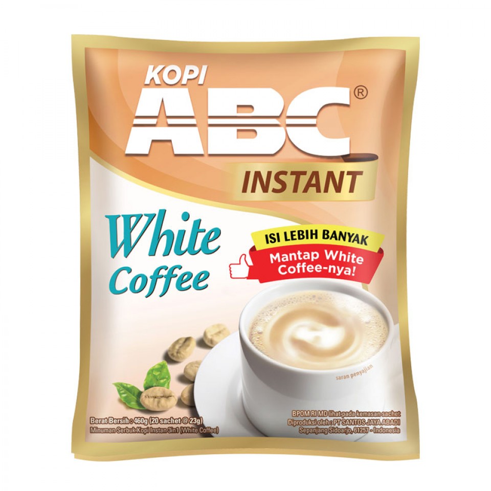 ABC WHITE INSTANT COFFEE (BAG) Kapal Api Store Official