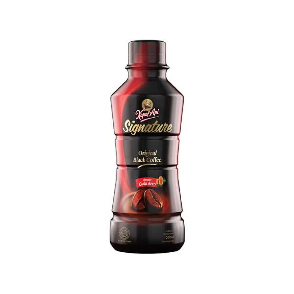 KAPAL API SIGNATURE ORIGINAL BLACK COFFEE (BOTOL