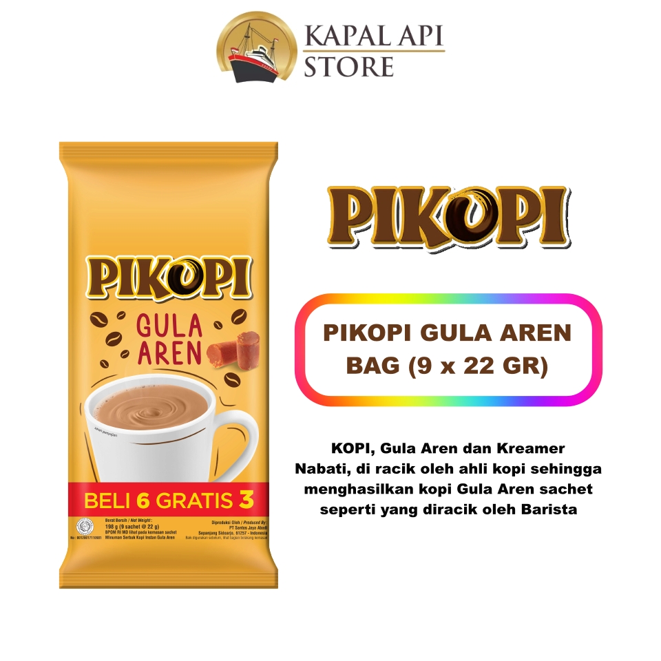 Pikopi Gula Aren (9 x 22 Gr) | Kapal Api Store: Official E-Commerce PT